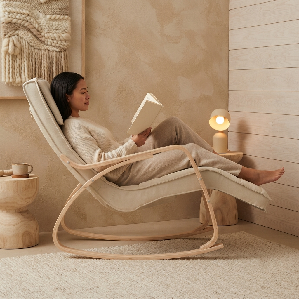 Songe | Fauteuil à bascule tissu