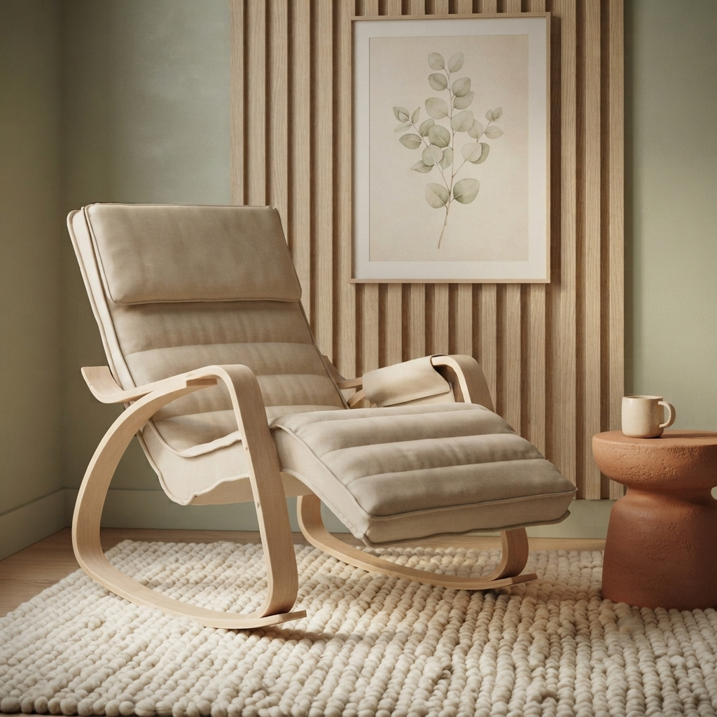 Songe | Fauteuil à bascule tissu