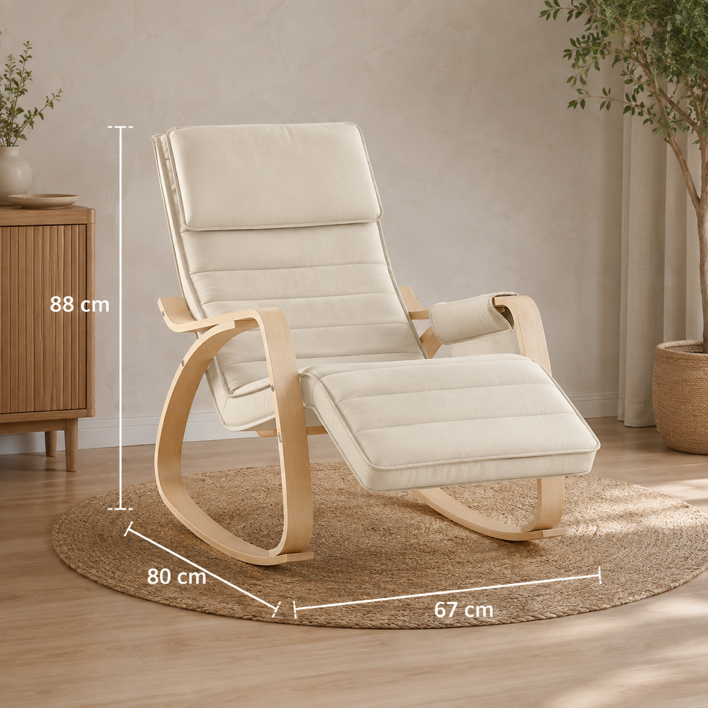 Songe | Fauteuil à bascule tissu