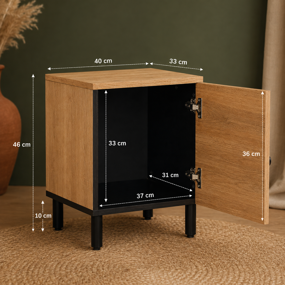 Rosace | Table de chevet sculptée
