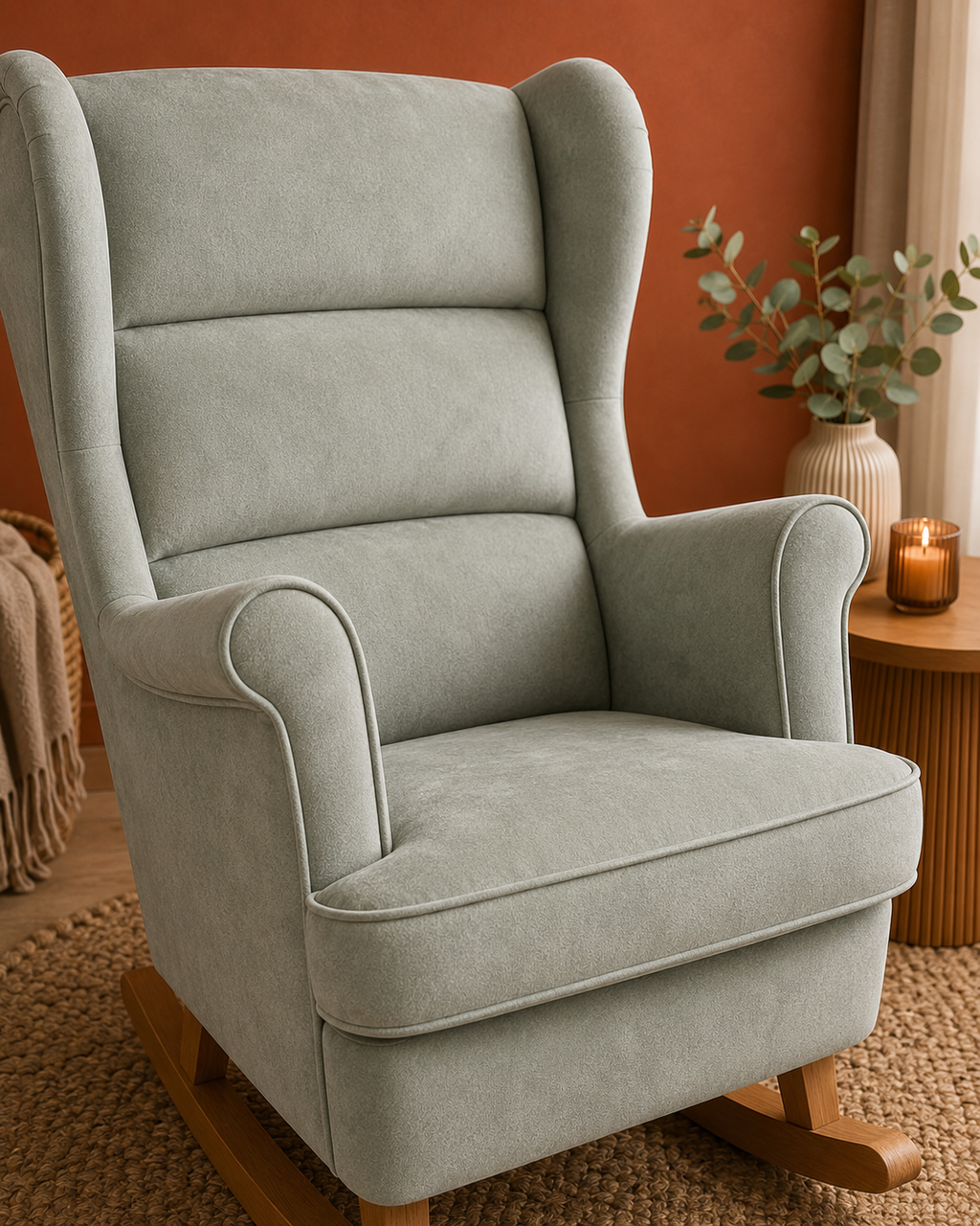Douceur | Fauteuil à bascule velours