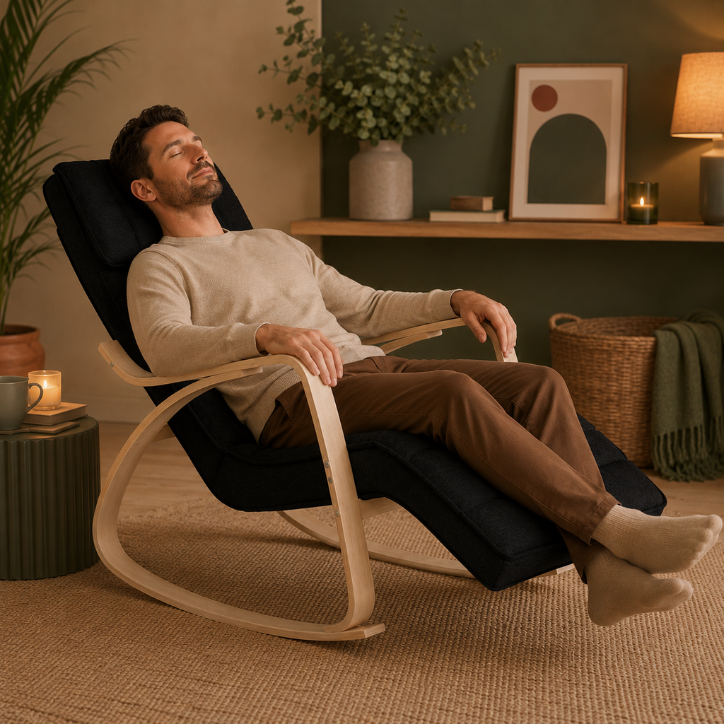 Songe | Fauteuil à bascule tissu