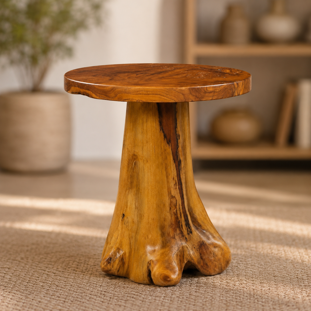 Séquoia | Table de chevet bois de teck massif
