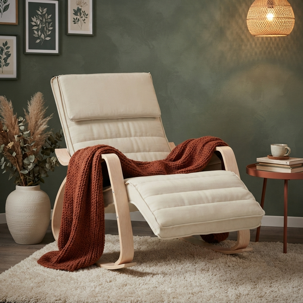 Songe | Fauteuil à bascule tissu