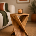 Torsade | Table de chevet bois de manguier massif