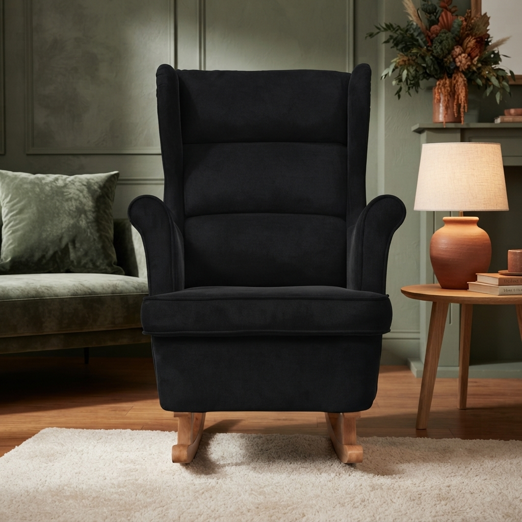 Douceur | Fauteuil à bascule velours