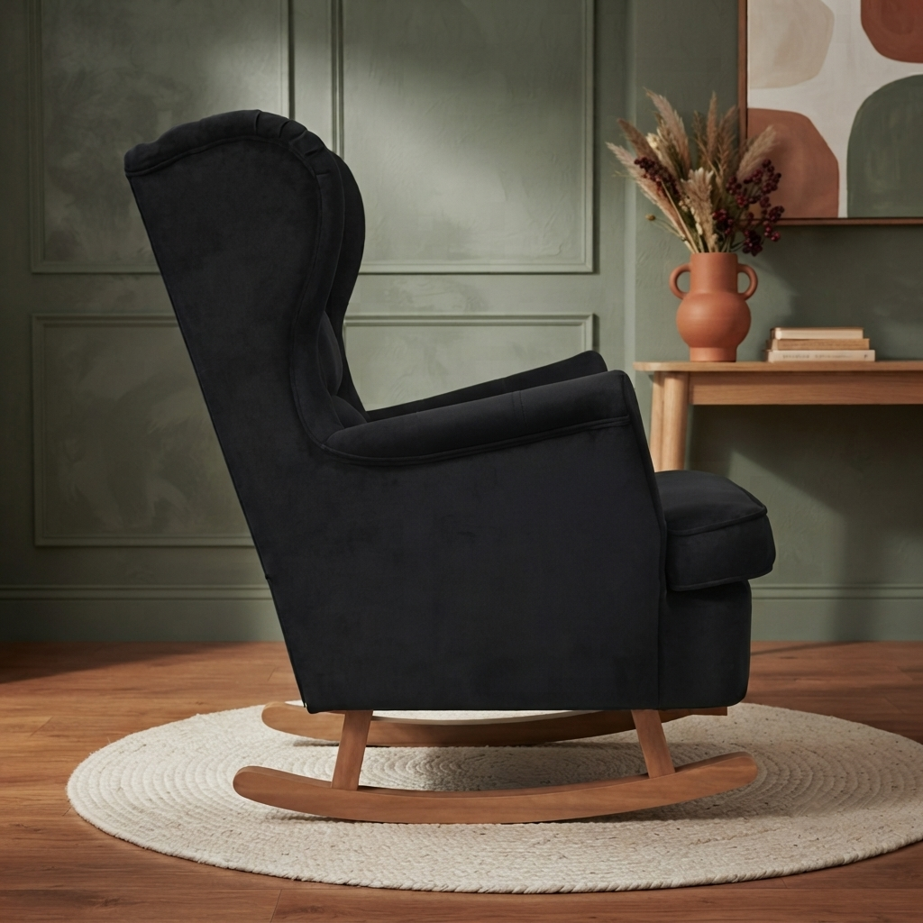 Douceur | Fauteuil à bascule velours