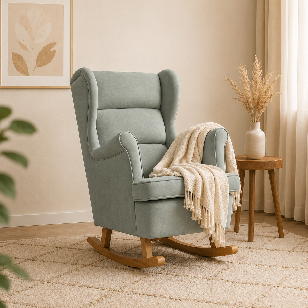 Douceur | Fauteuil à bascule velours