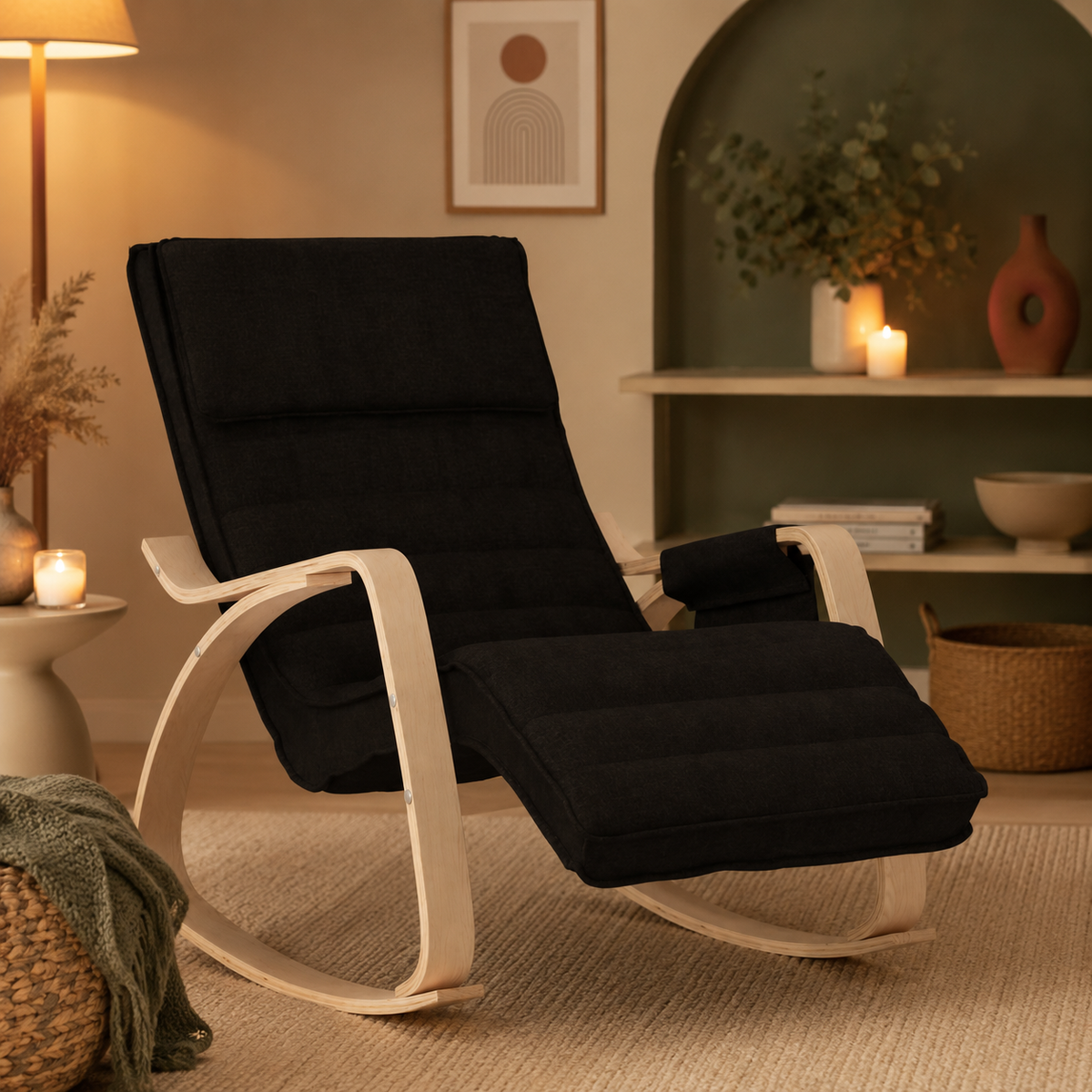 Songe | Fauteuil à bascule tissu