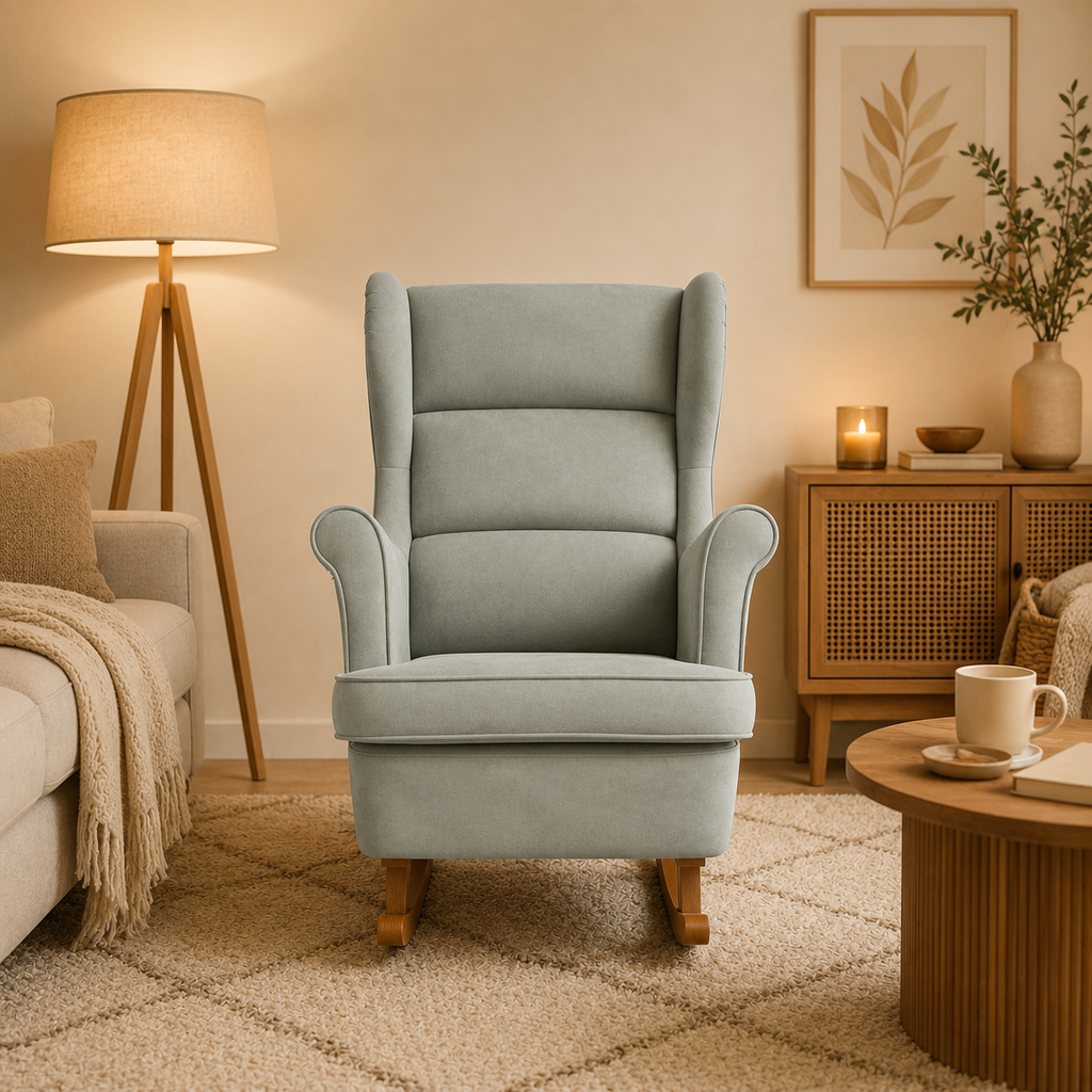 Douceur | Fauteuil à bascule velours